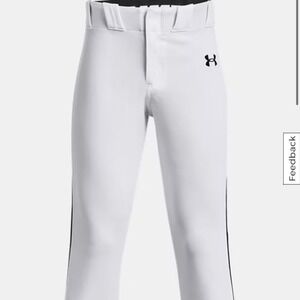 Under Armour Youth Baseball Pants White Black Stripe Size Youth XS